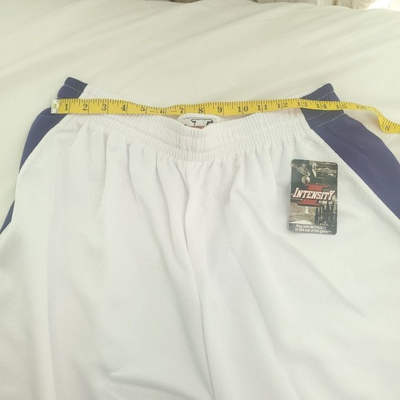 Intensity Athletics Mens White 9 Diamond Panel Pull On Basketball Shorts Sz 3XL - Picture 4 of 11